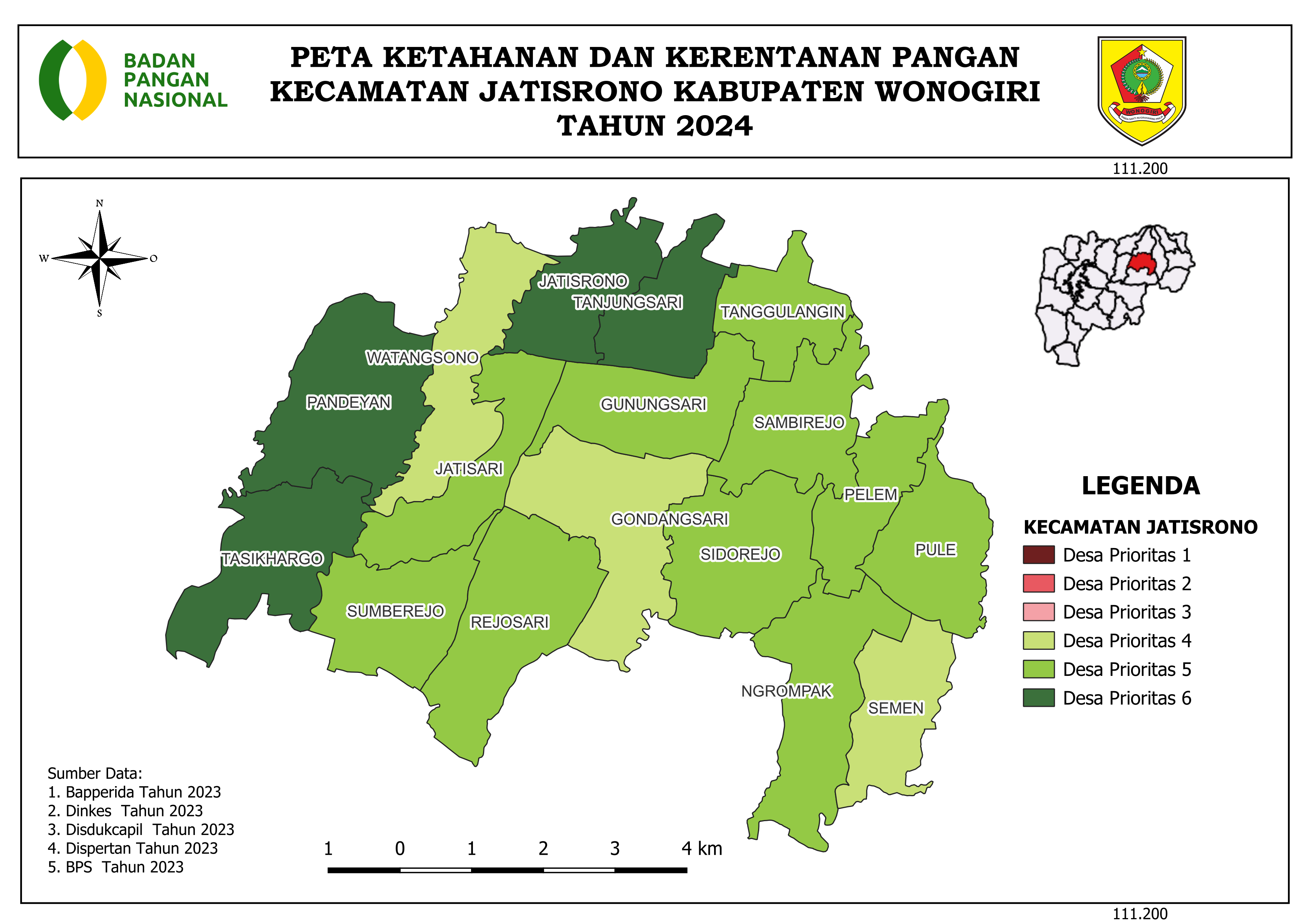 PETA KECAMATAN JATISRONO TAHUN 2024