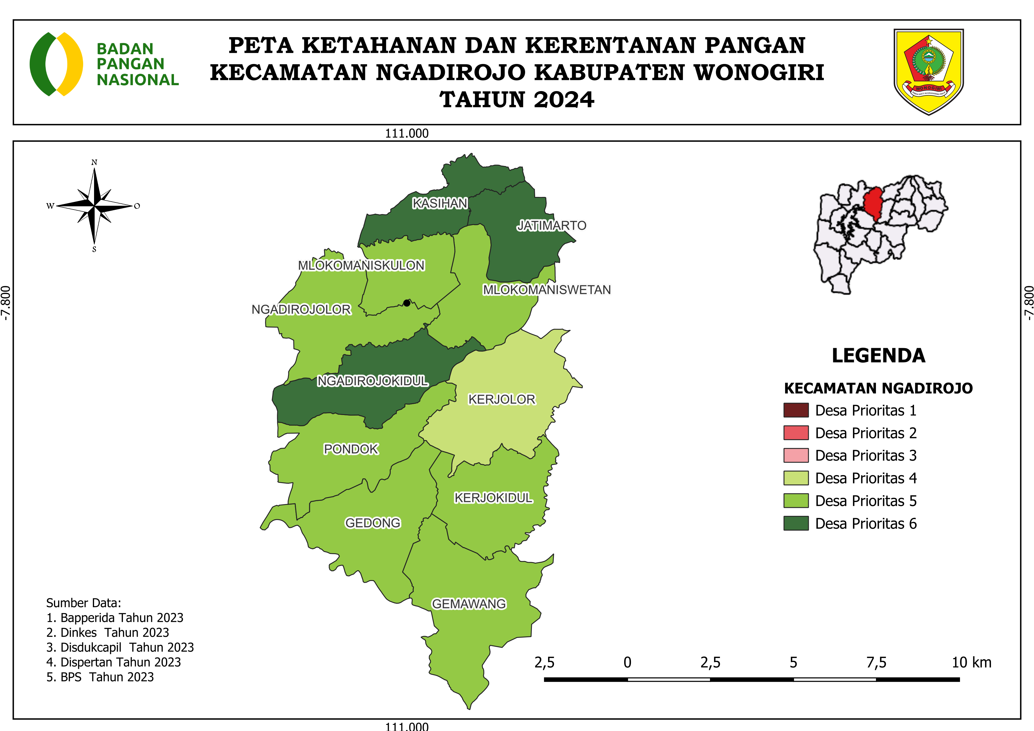 PETA KECAMATAN NGADIROJO TAHUN 2024