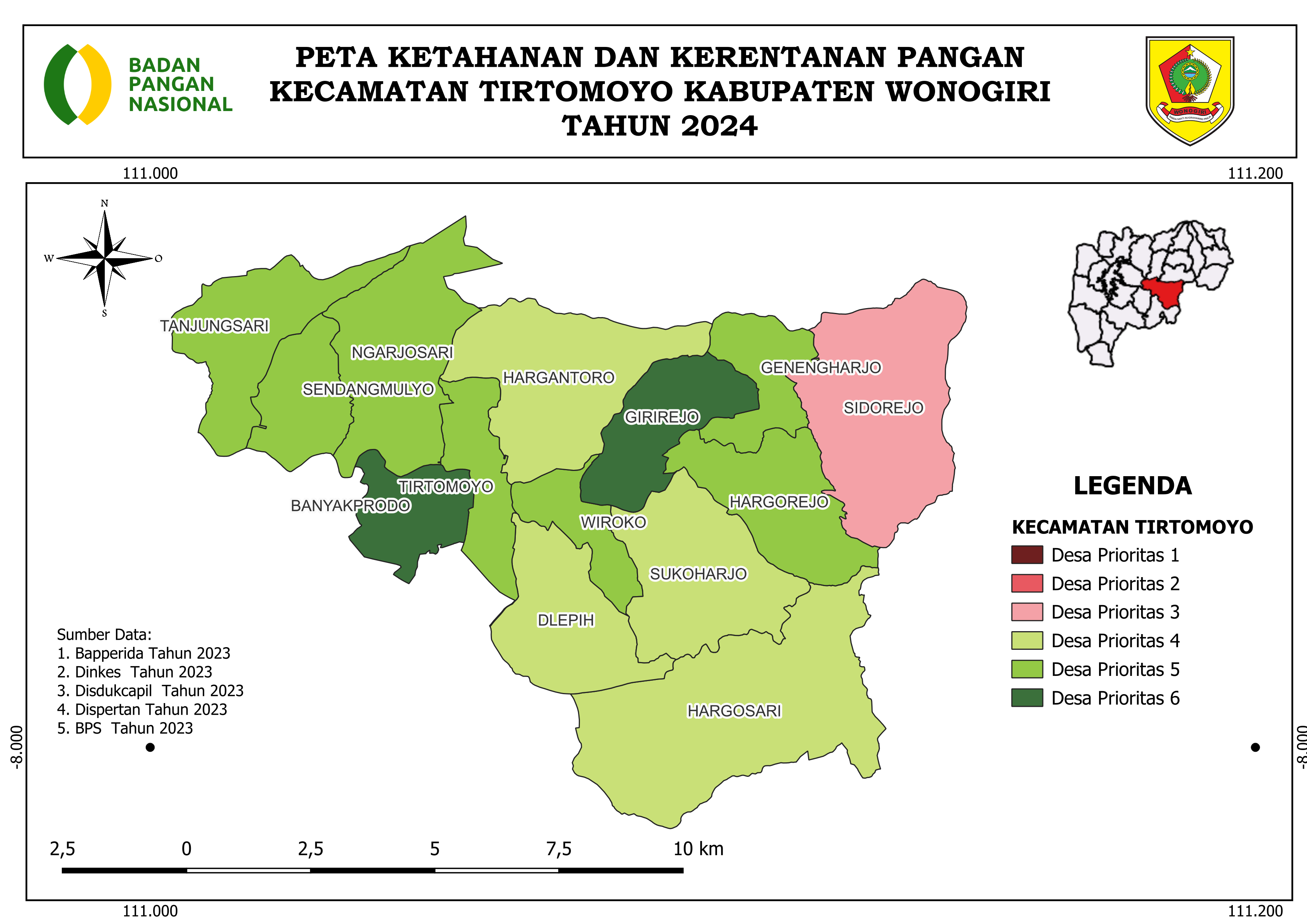 PETA KECAMATAN TIRTOMOYO TAHUN 2024